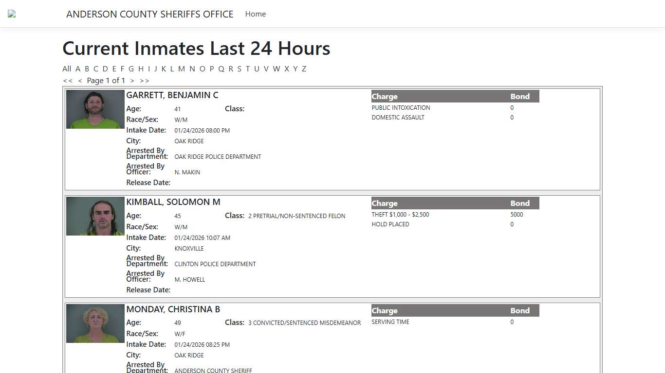 Inmates - ISOMS Portal
